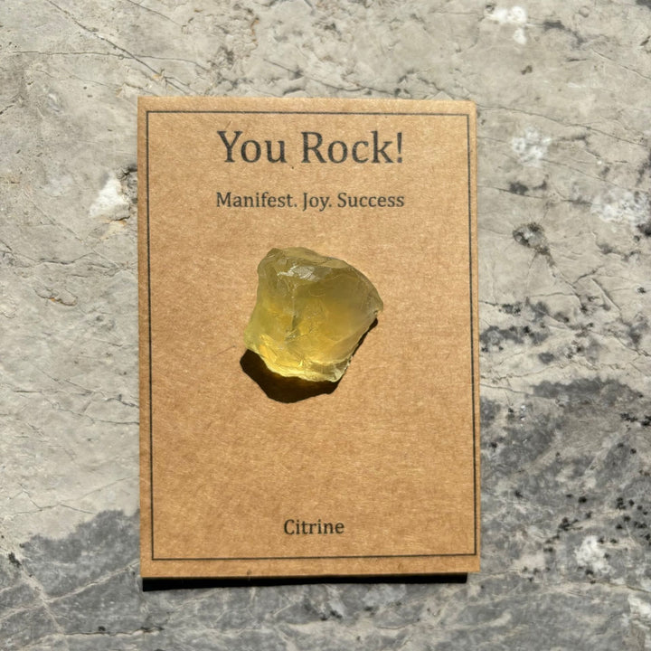 Tarjeta "You Rock" de Olivenorma Regalo de piedra natural Piedra natural