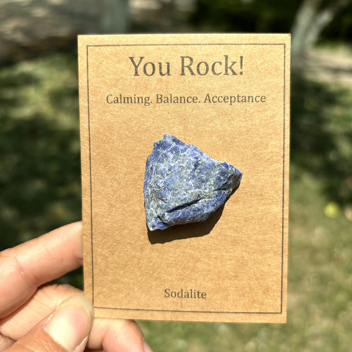 Tarjeta "You Rock" de Olivenorma Regalo de piedra natural Piedra natural