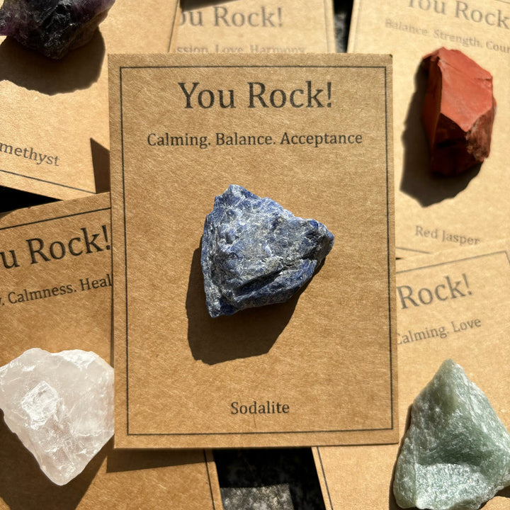 Tarjeta "You Rock" de Olivenorma Regalo de piedra natural Piedra natural