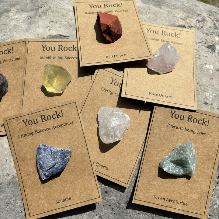Tarjeta "You Rock" de Olivenorma Regalo de piedra natural Piedra natural