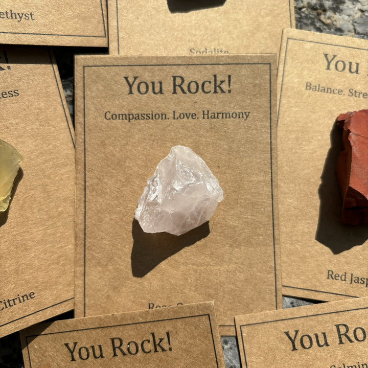 Tarjeta "You Rock" de Olivenorma Regalo de piedra natural Piedra natural