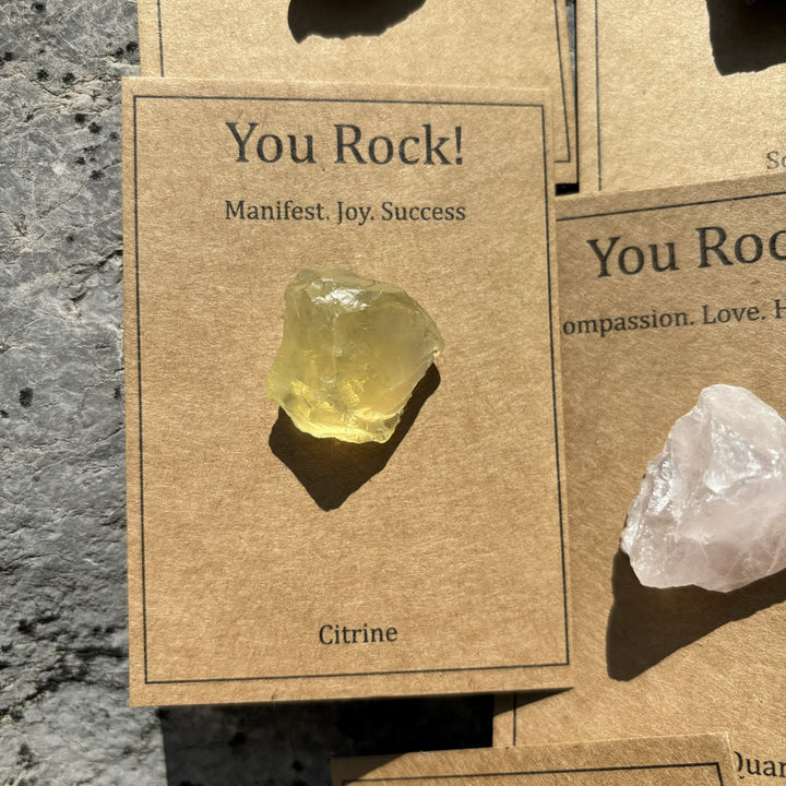 Tarjeta "You Rock" de Olivenorma Regalo de piedra natural Piedra natural