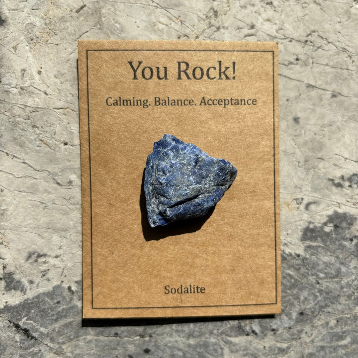 Tarjeta "You Rock" de Olivenorma Regalo de piedra natural Piedra natural