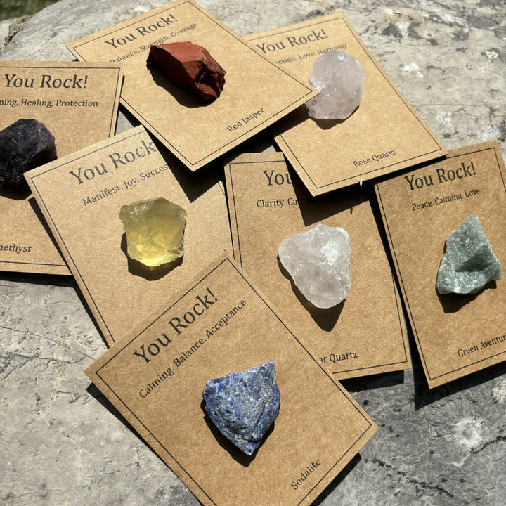 Tarjeta "You Rock" de Olivenorma Regalo de piedra natural Piedra natural