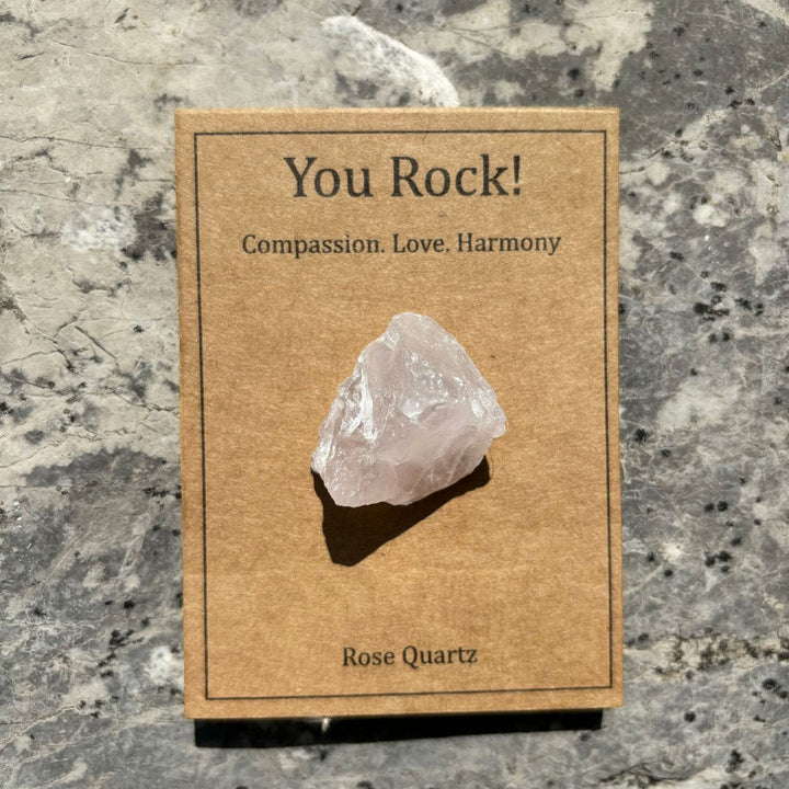 Tarjeta "You Rock" de Olivenorma Regalo de piedra natural Piedra natural