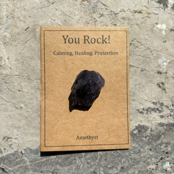 Tarjeta "You Rock" de Olivenorma Regalo de piedra natural Piedra natural