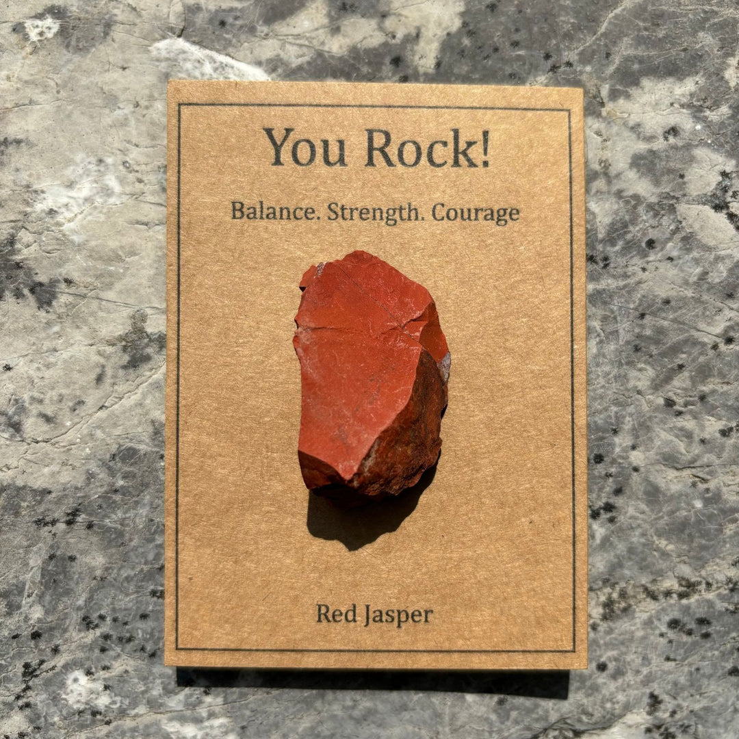 Tarjeta "You Rock" de Olivenorma Regalo de piedra natural Piedra natural