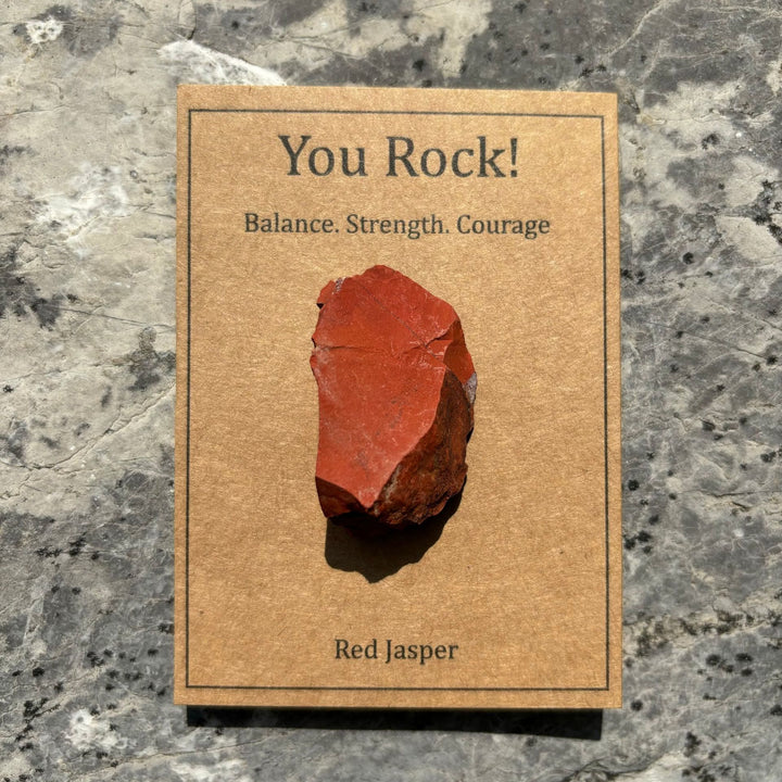 Tarjeta "You Rock" de Olivenorma Regalo de piedra natural Piedra natural