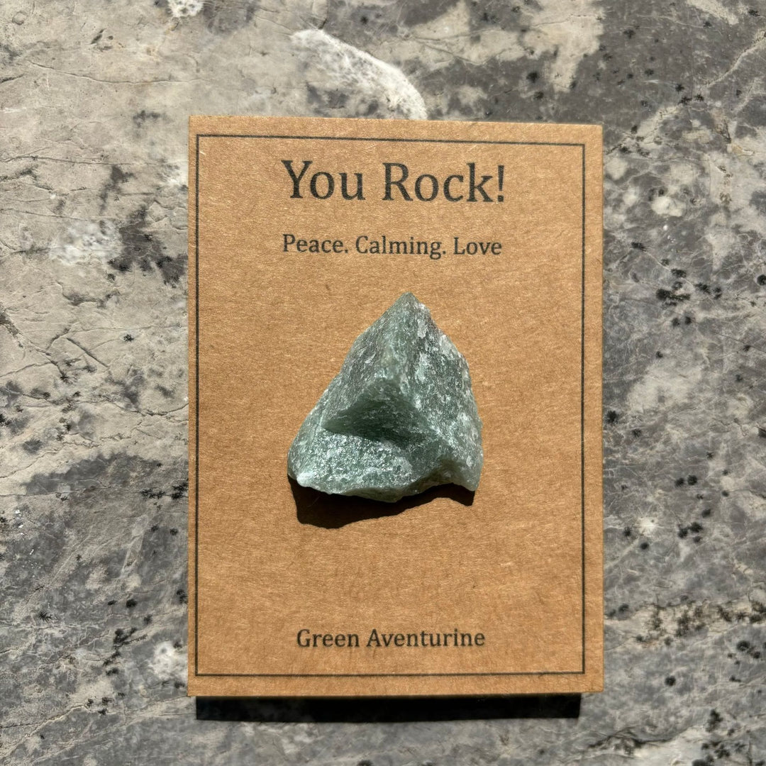 Tarjeta "You Rock" de Olivenorma Regalo de piedra natural Piedra natural
