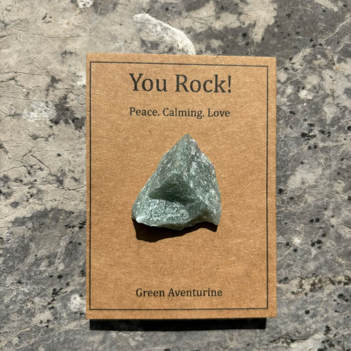 Tarjeta "You Rock" de Olivenorma Regalo de piedra natural Piedra natural