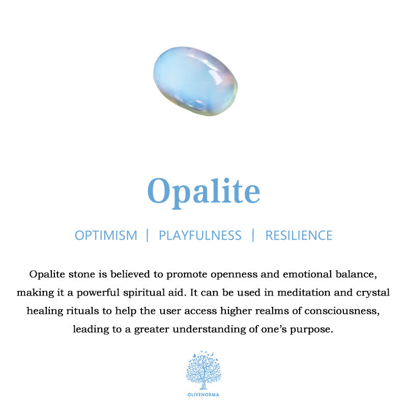 Gargantilla en capas de opalita natural Olivenorma