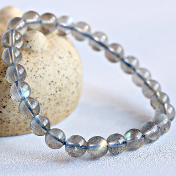 Pulsera de cuentas de labradorita natural Olivenorma 4-7A