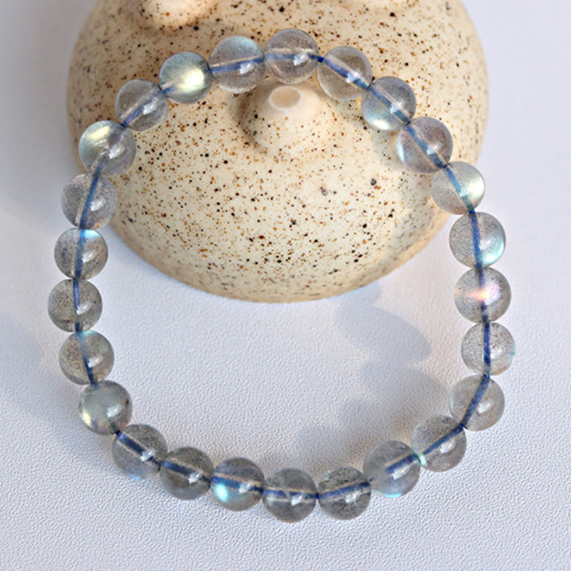Pulsera de cuentas de labradorita natural Olivenorma 4-7A