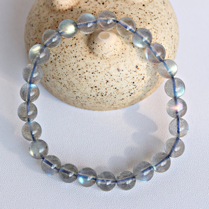 Pulsera de cuentas de labradorita natural Olivenorma 4-7A