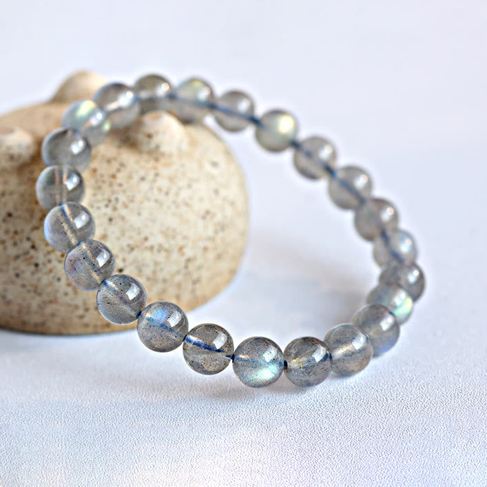 Pulsera de cuentas de labradorita natural Olivenorma 4-7A
