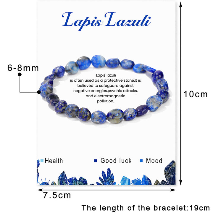 Pulsera Olivenorma de cuentas de cristal irregulares naturales de 6-8 mm