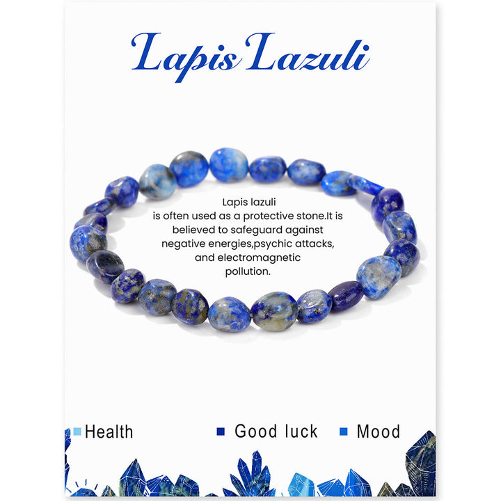 Pulsera Olivenorma de cuentas de cristal irregulares naturales de 6-8 mm