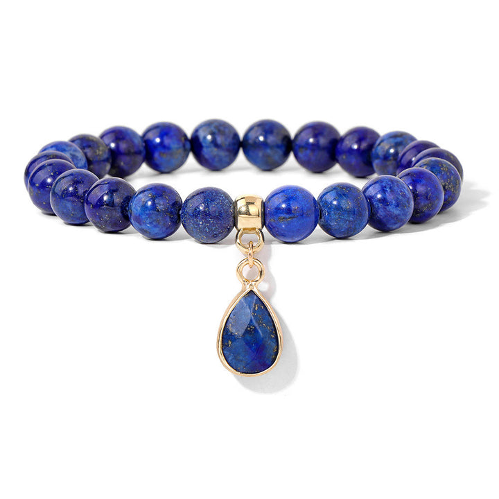 Pulsera Olivenorma de cuentas de cristal irregulares naturales de 8 mm