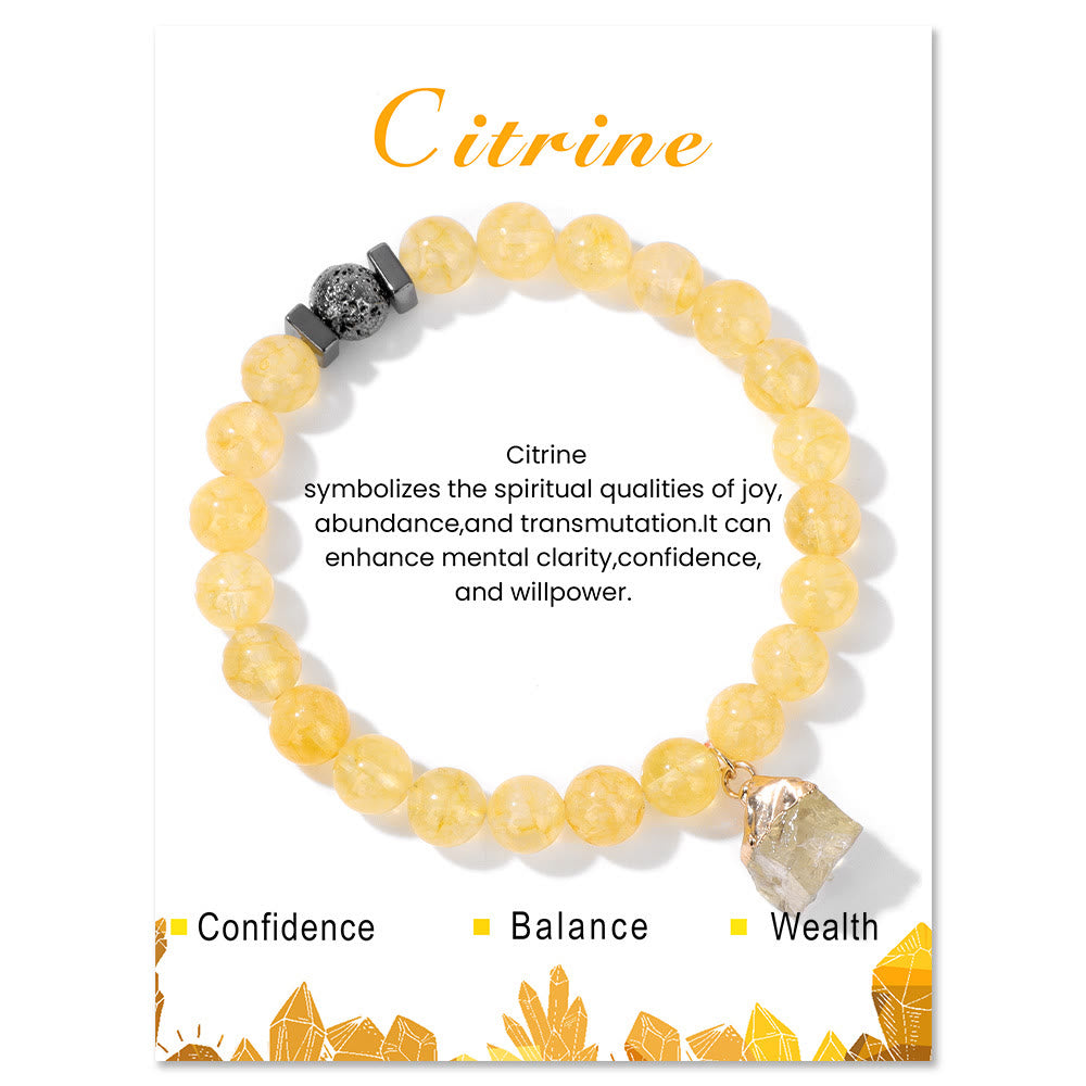Pulsera con colgante de cuentas de lava de piedra natural Olivenorma