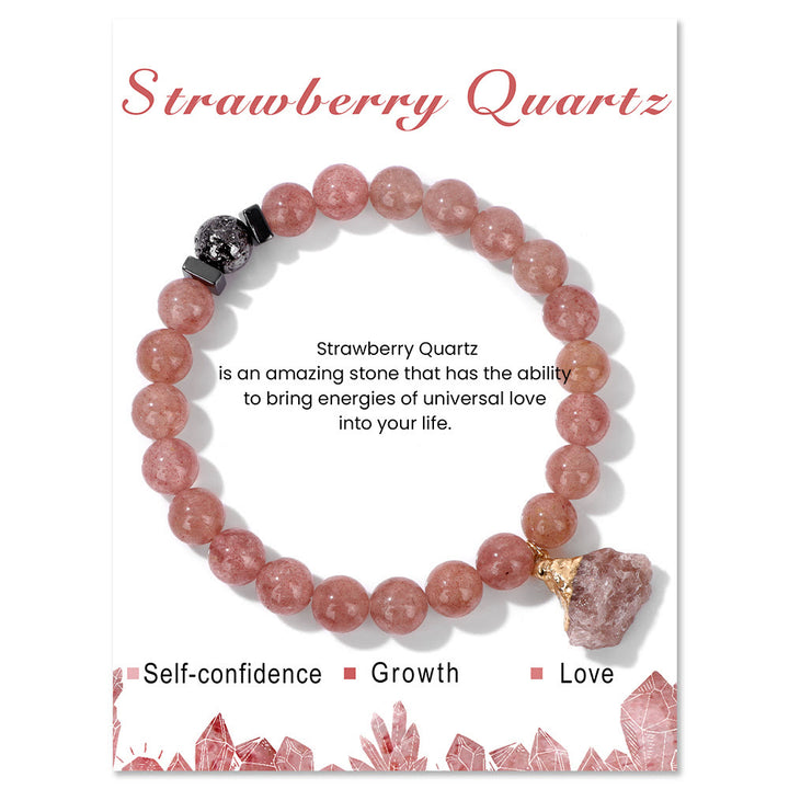Pulsera con colgante de cuentas de lava de piedra natural Olivenorma