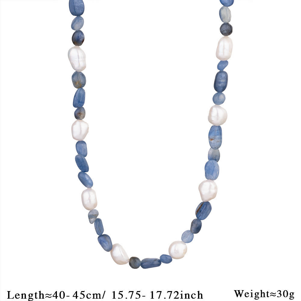 Collar con colgante de pez de acero inoxidable con cuentas de cristal de Olivenorma