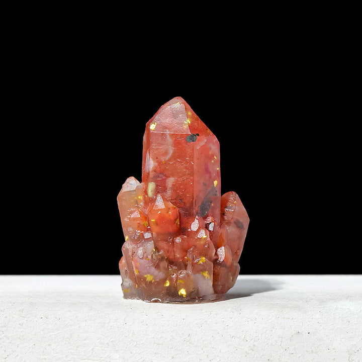 Piedra natural Olivenorma, grava, cristales epoxi, decoración de piedras preciosas