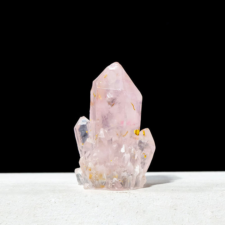 Piedra natural Olivenorma, grava, cristales epoxi, decoración de piedras preciosas
