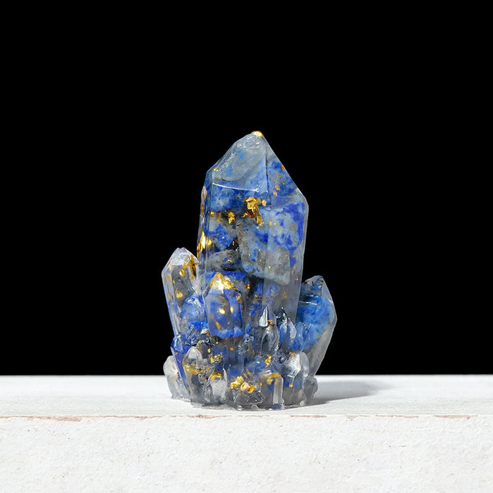 Piedra natural Olivenorma, grava, cristales epoxi, decoración de piedras preciosas