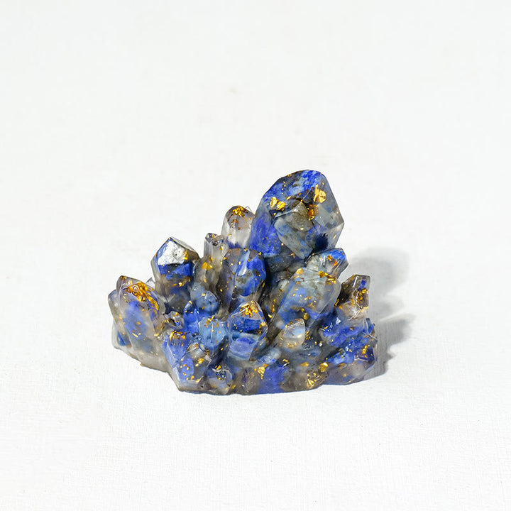 Piedra natural Olivenorma, grava, cristales epoxi, decoración de piedras preciosas