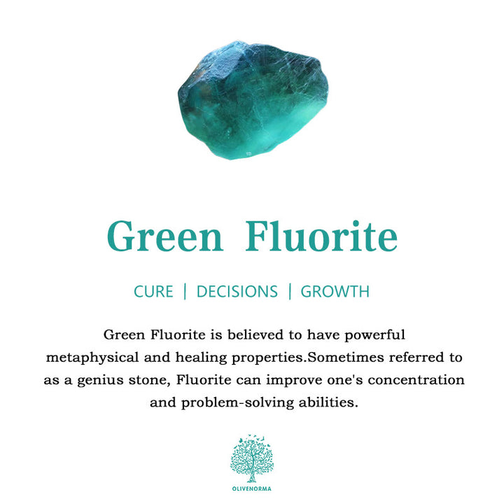 Pendientes colgantes de fluorita verde con forma de luna y estrella de Olivenorma