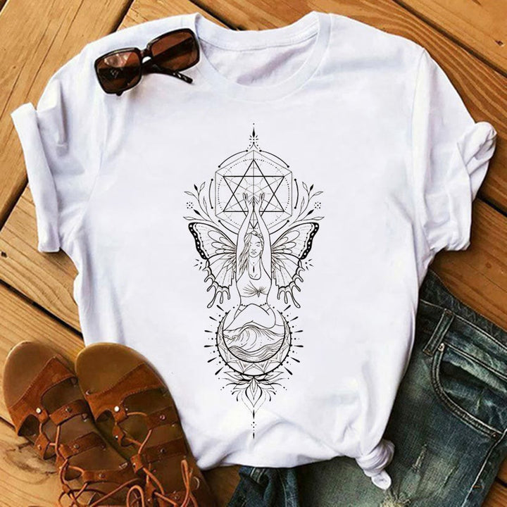 Camisetas inspiradoras de poliéster del Árbol de la Vida de Olivenorma
