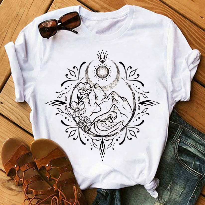 Camisetas inspiradoras de poliéster del Árbol de la Vida de Olivenorma