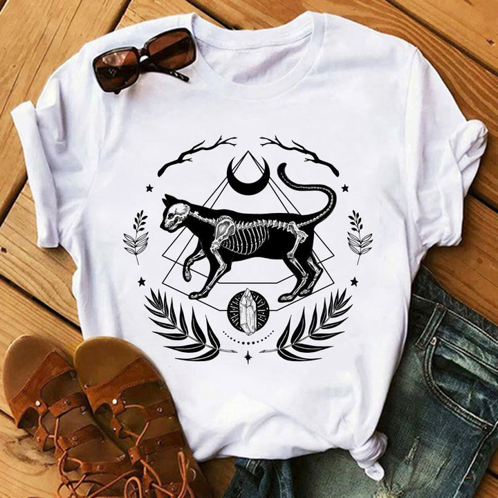 Camisetas de algodón inspiradoras con estampado del Tarot de Olivenorma