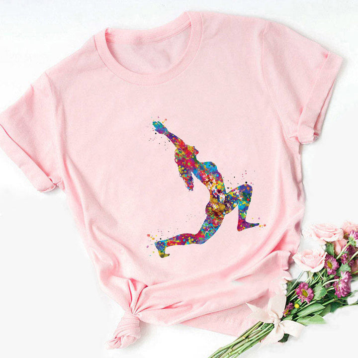 Camiseta Olivenorma con estampado de Buda colorido, meditación y yoga