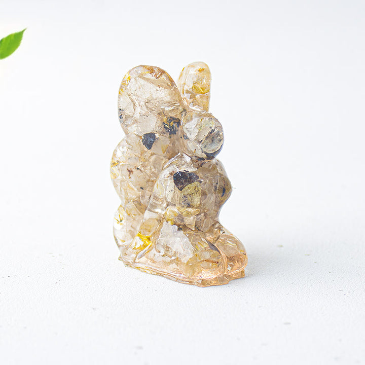 Decoración de piedras preciosas con forma de mariposa y hada de cristal epoxi Olivenorma