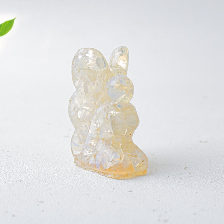 Decoración de piedras preciosas con forma de mariposa y hada de cristal epoxi Olivenorma