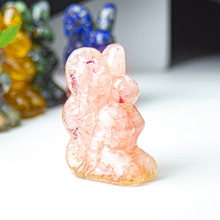 Decoración de piedras preciosas con forma de mariposa y hada de cristal epoxi Olivenorma
