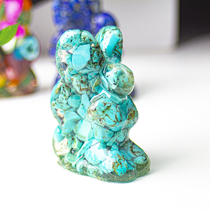 Decoración de piedras preciosas con forma de mariposa y hada de cristal epoxi Olivenorma