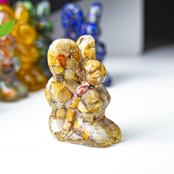 Decoración de piedras preciosas con forma de mariposa y hada de cristal epoxi Olivenorma