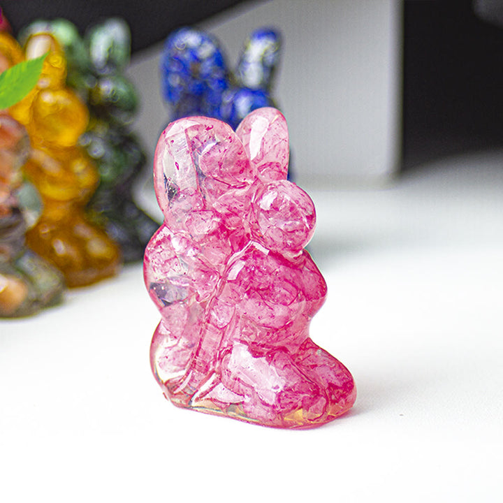 Decoración de piedras preciosas con forma de mariposa y hada de cristal epoxi Olivenorma