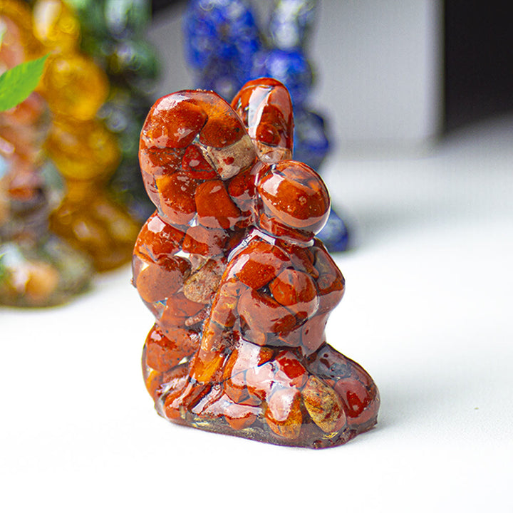 Decoración de piedras preciosas con forma de mariposa y hada de cristal epoxi Olivenorma