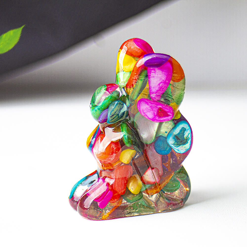 Decoración de piedras preciosas con forma de mariposa y hada de cristal epoxi Olivenorma