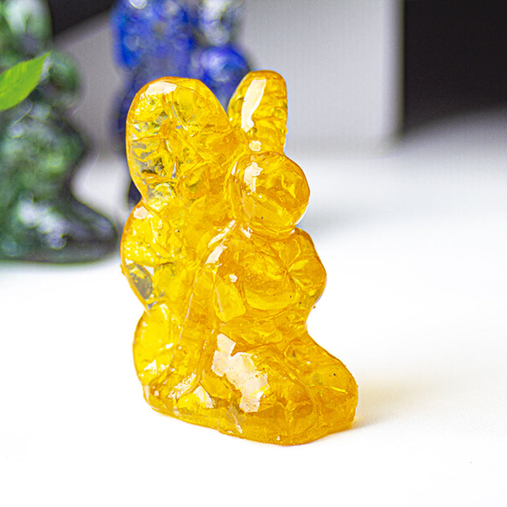 Decoración de piedras preciosas con forma de mariposa y hada de cristal epoxi Olivenorma