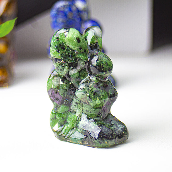 Decoración de piedras preciosas con forma de mariposa y hada de cristal epoxi Olivenorma