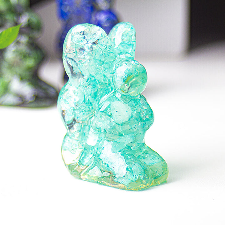 Decoración de piedras preciosas con forma de mariposa y hada de cristal epoxi Olivenorma