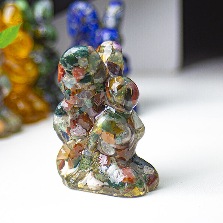 Decoración de piedras preciosas con forma de mariposa y hada de cristal epoxi Olivenorma
