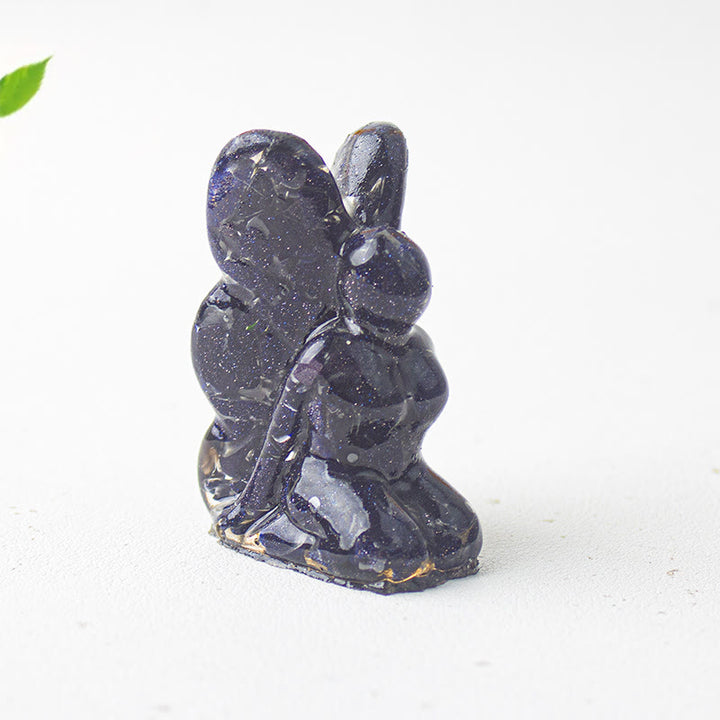 Decoración de piedras preciosas con forma de mariposa y hada de cristal epoxi Olivenorma
