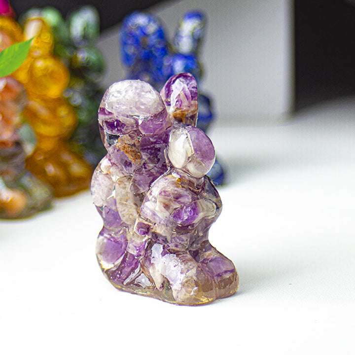 Decoración de piedras preciosas con forma de mariposa y hada de cristal epoxi Olivenorma