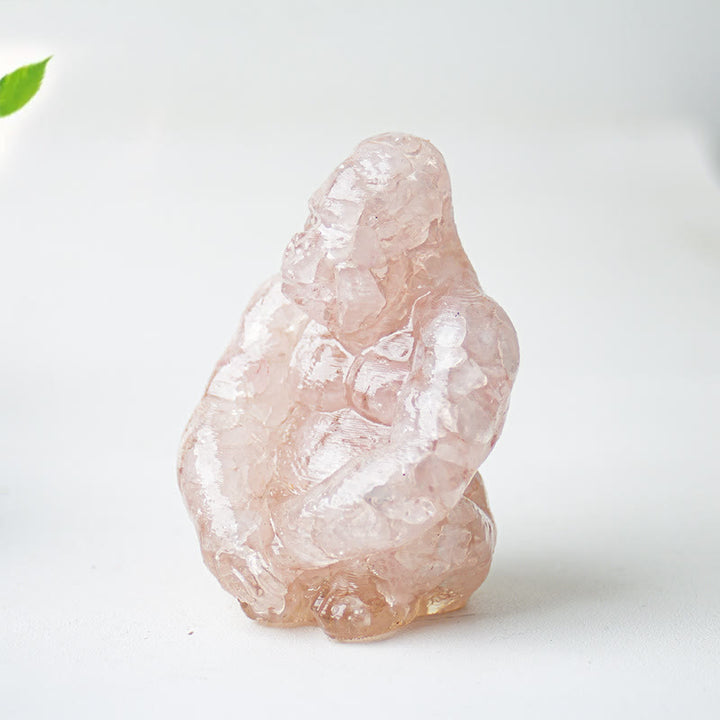 Decoración con piedras preciosas de gorila epoxi de cristal Olivenorma