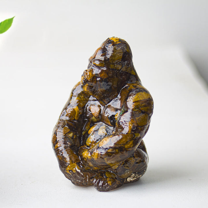 Decoración con piedras preciosas de gorila epoxi de cristal Olivenorma